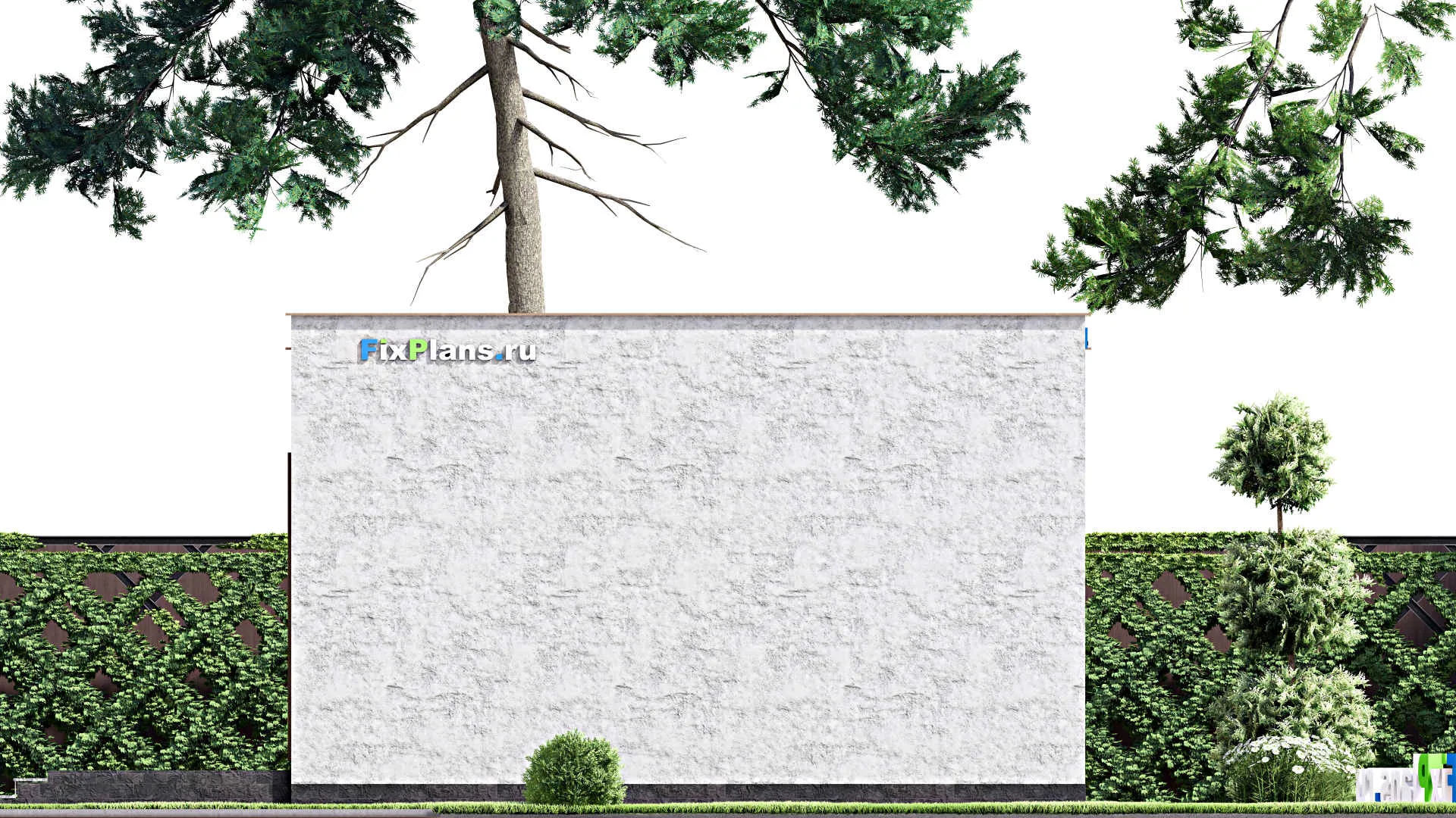 F-14957 - Проект бани 10 на 15, площадью 110 м² с комнатой отдыха, терассой, бассейном и санузлом